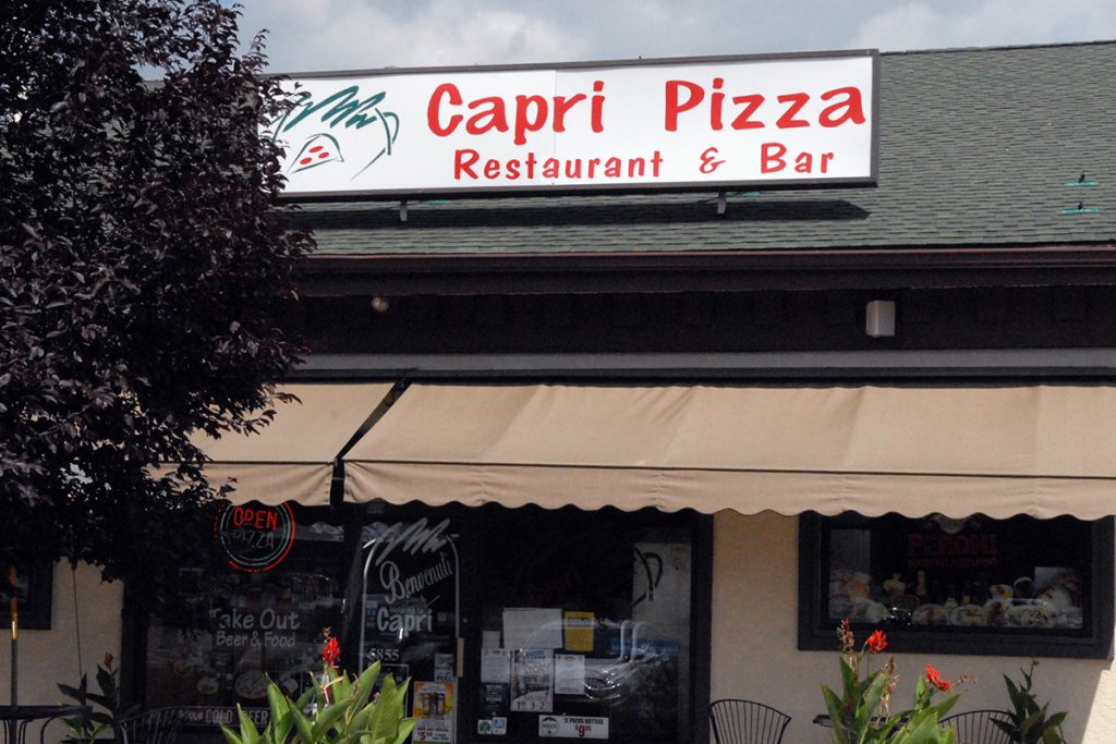 Our Restaurant Capri Pizza in Plumsteadville